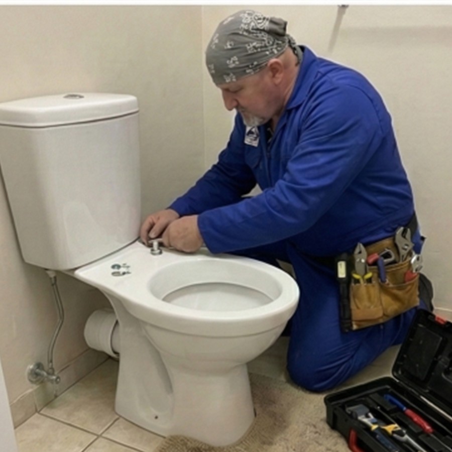 Установка унитаза